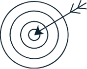 Arrow with target