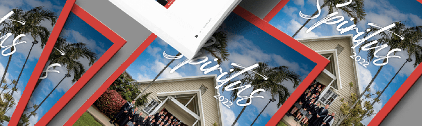 Batch of printed school yearbooks