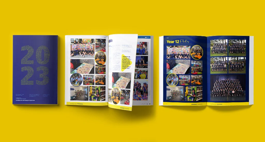 Sample of a professionally designed yearbook